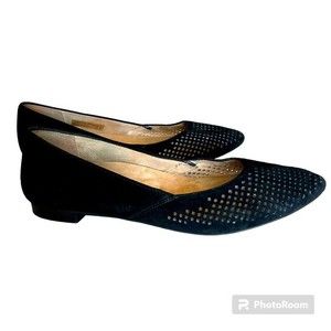 Vionic Black Suede Flats Size 8.5